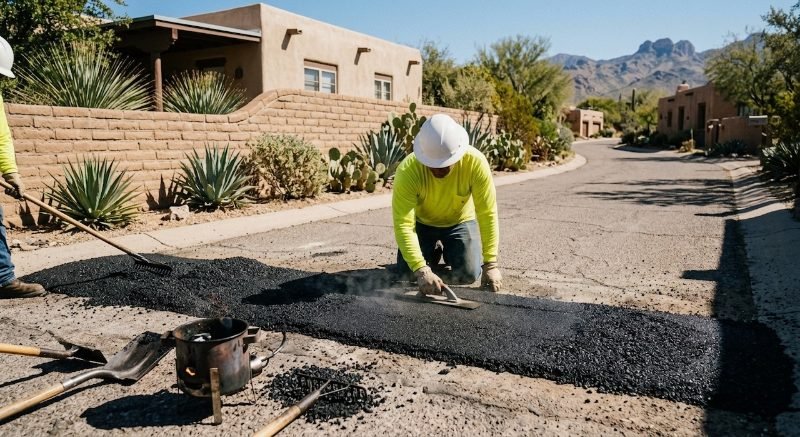 Speed Bump Installation in Yuma